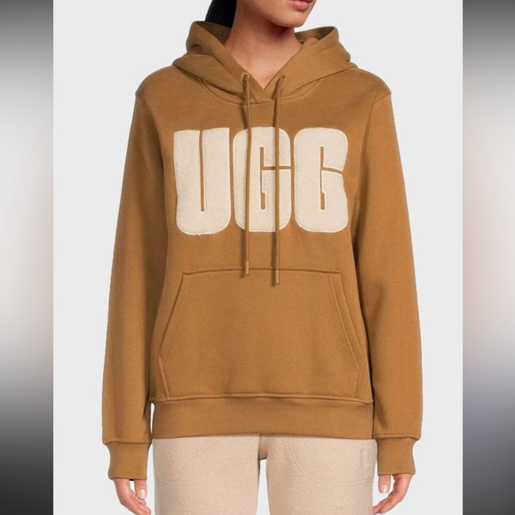 UGG Tops - NWOT UGG Tan Hoodie women’s size Small